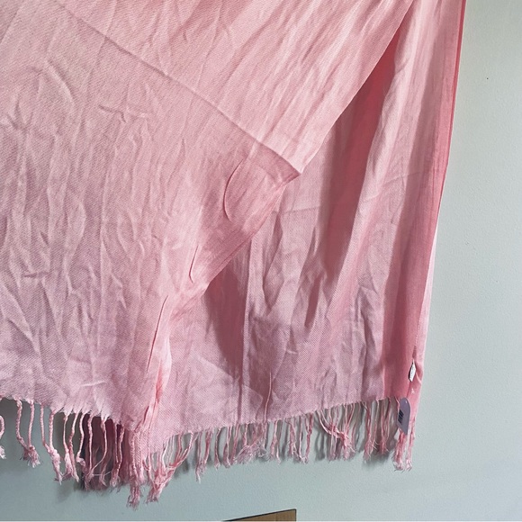 Pashmina Light Pink Scarf Shawl with Tassels 74 in long 29 in wide NWT - Picture 5 of 5